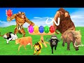 Who is The Fastest Cow, Elephant, Mammoth, Lion, Buffalo, Bull Vs Tiger Wolf Wild Animals Game