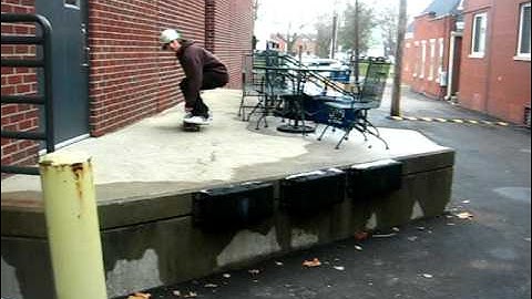 my nollie flip off the loading dock