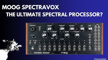 The Moog Spectravox - FIlter Banks and more....