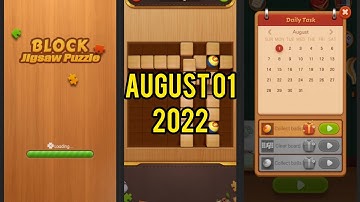 block jigsaw puzzle game daily task/solved August 1 2022#blockjigsawpuzzle #dailytasks