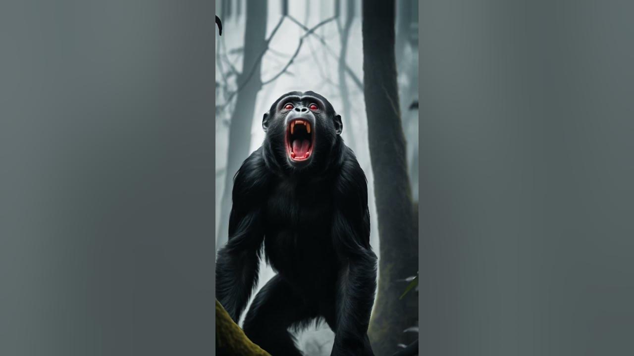 Terrifying Howler Monkey Scream in a Dark Forest | Scary Monkey Sounds #wildlife #gorilla #monkey