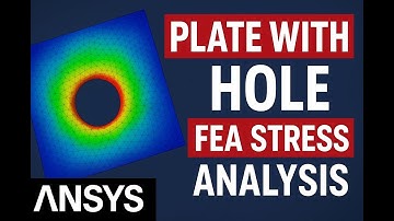 Plate with Hole Stress Analysis | ANSYS FEA Tutorial (Step-by-Step)