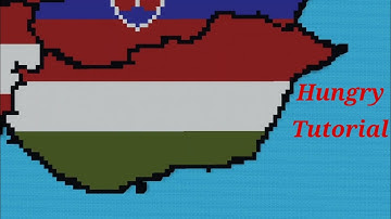 Hungary Flag Map Tutorial in Minecraft (Part 15)