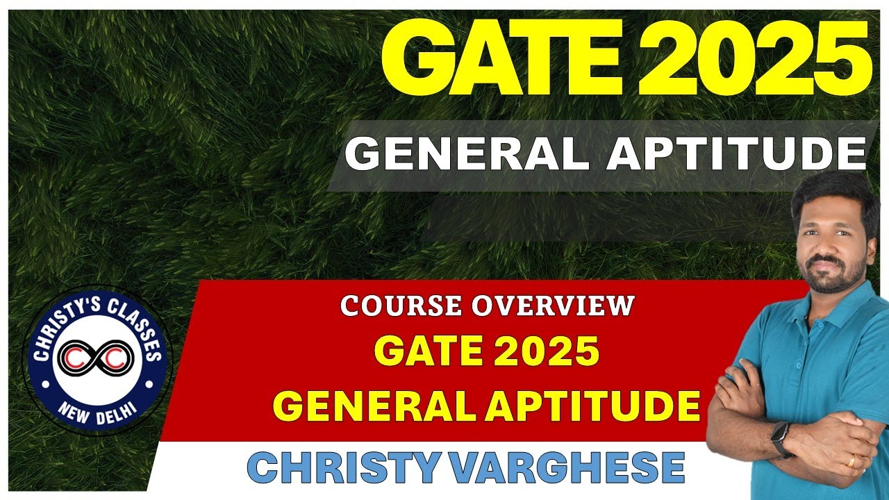 #1 | GATE General Aptitude Overview | COMPLETE COURSE GATE 2026 ...