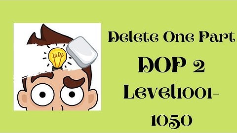 Dop 2 : Delete one part Level 1001 to 1050 gameplay walkthrough solution #gaming #gamingvideos