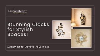 Luxury & Artistic Wall Clocks for Stylish Homes | Kasha Interior Clocks