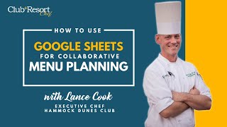 How to Use Google Sheets for Collaborative Menu Planning