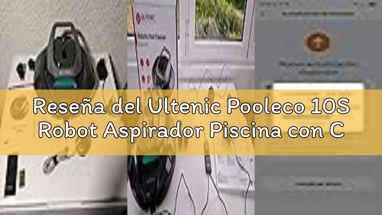 Reseña del Ultenic Pooleco 10S Robot Aspirador Piscina con Control Remoto/App, 3 Motores, Recogida s