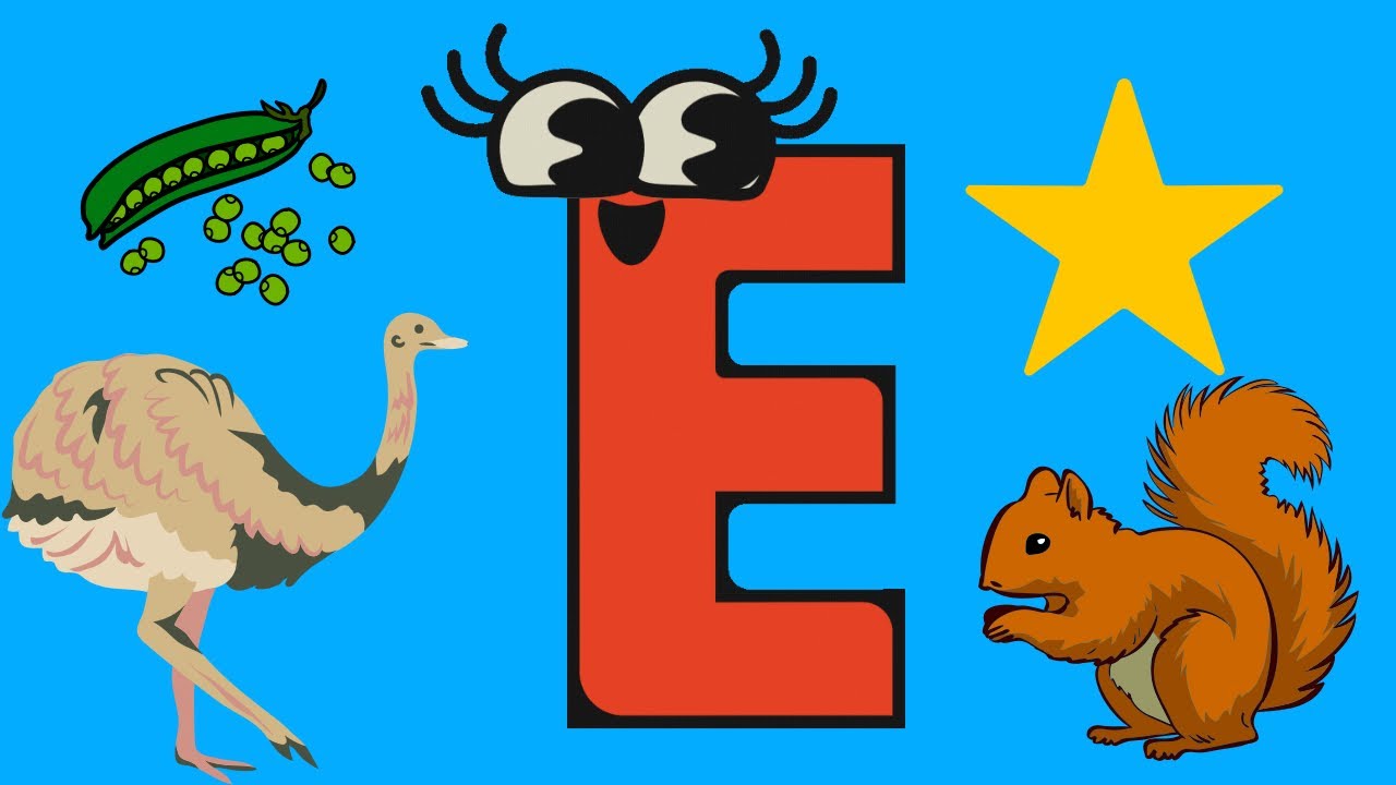 Letra E- Desenho do alfabeto- Desenho infantil- MUNDO KIDS - YouTube