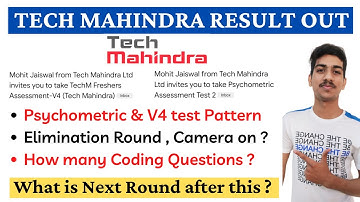 Tech Mahindra Result Out | Tech Mahindra v4 Assessment Test Pattern| Tech Mahindra Psychometric test
