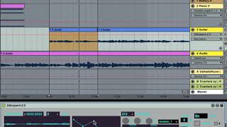 Max/MSP and guitar,  microscopic playback with 2d.wave~ #1