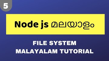node js malayalam tutorial file system module