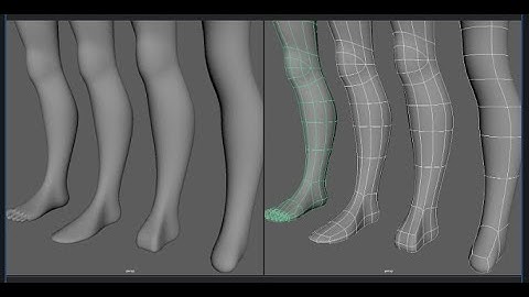 MAYA Module 2: Character Detailing - Leg / Knee Detailing