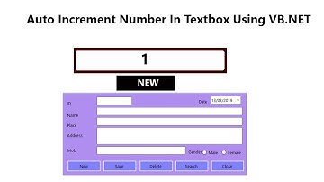 Auto Increment Number In Textbox Using Vb.net Part -6