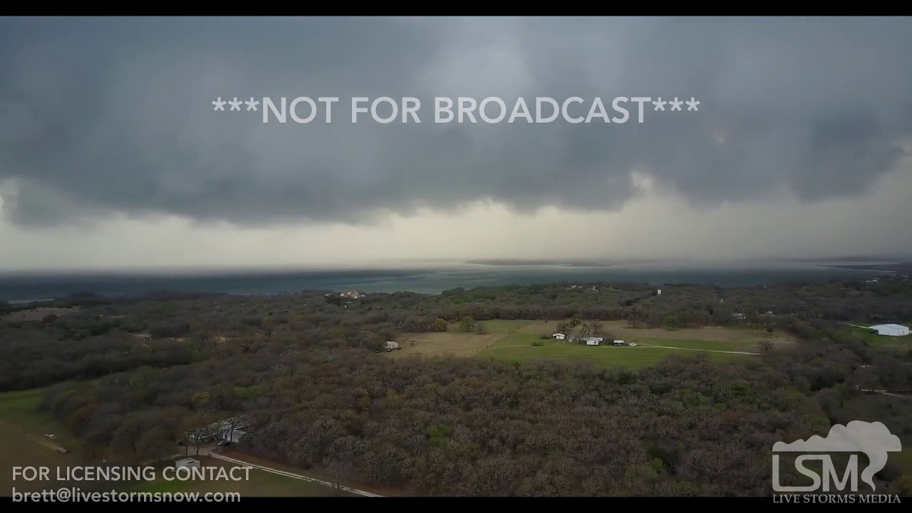 3182018 Whitney, Tx Tornado Warned Supercell, hen egg size hail from