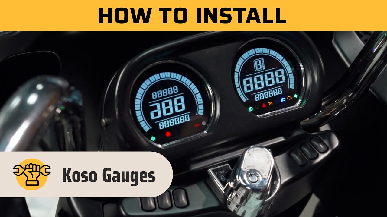 How to Install Koso Gauges Harley Davidson Road Glide YouTube
