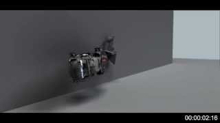 Helicopter Crash 1 thinking particles test