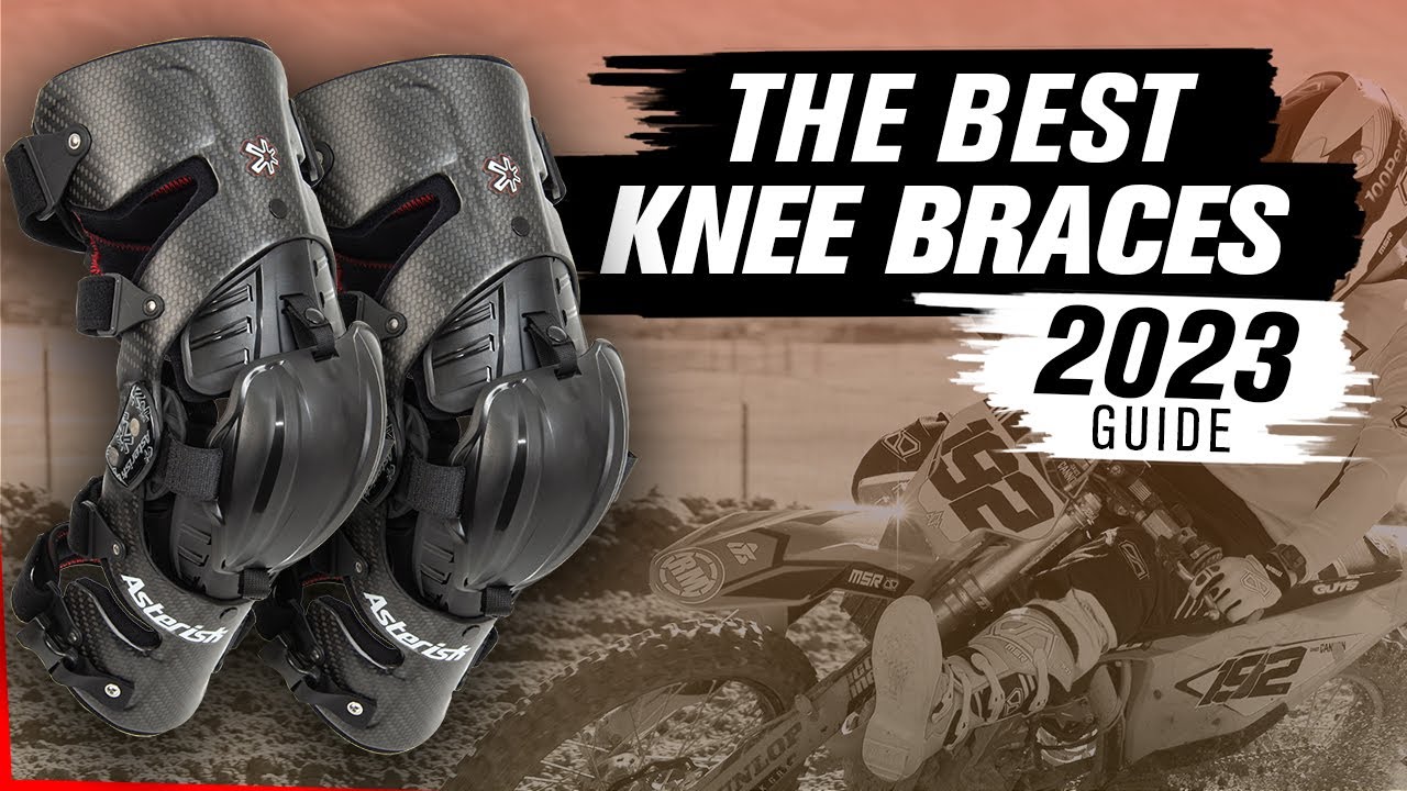 6400 Motocross Knee Brace, Solid Black