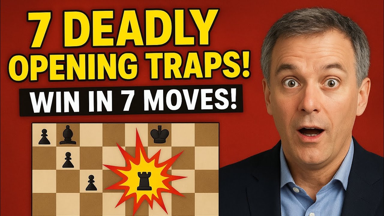 7 смертельных дебютных ловушек в шахматах, которые вы должны знать ♟️ | Выигрывайте партии быстро...