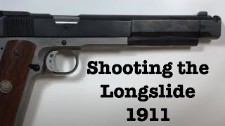 Shooting the Longslide 1911 .45ACP Handgun in Slow Motion - Headed to the farm!  Shoot Safe!