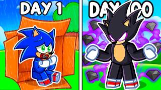 100 DAYS as DARK SONIC in Roblox!