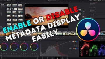 How to Enable or Disable Metadata Display in DaVinci Resolve 2025?