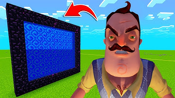 How To Make A Portal To The HELLO NEIGHBOR Dimension In Minecraft