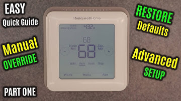 MANUAL Override | HONEYWELL Home T5 | Factory RESET | Menu & SETUP | RTH8560D Thermostat