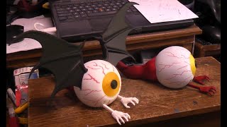 You can 3d print the Battery operated Crawling Eye. Demo video of both eyes.
