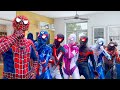 What If many SUPERHERO in 1 HOUSE ?? || Hey Spider-Man , Go To Trainning Nerf Gun ( Action, Funny )