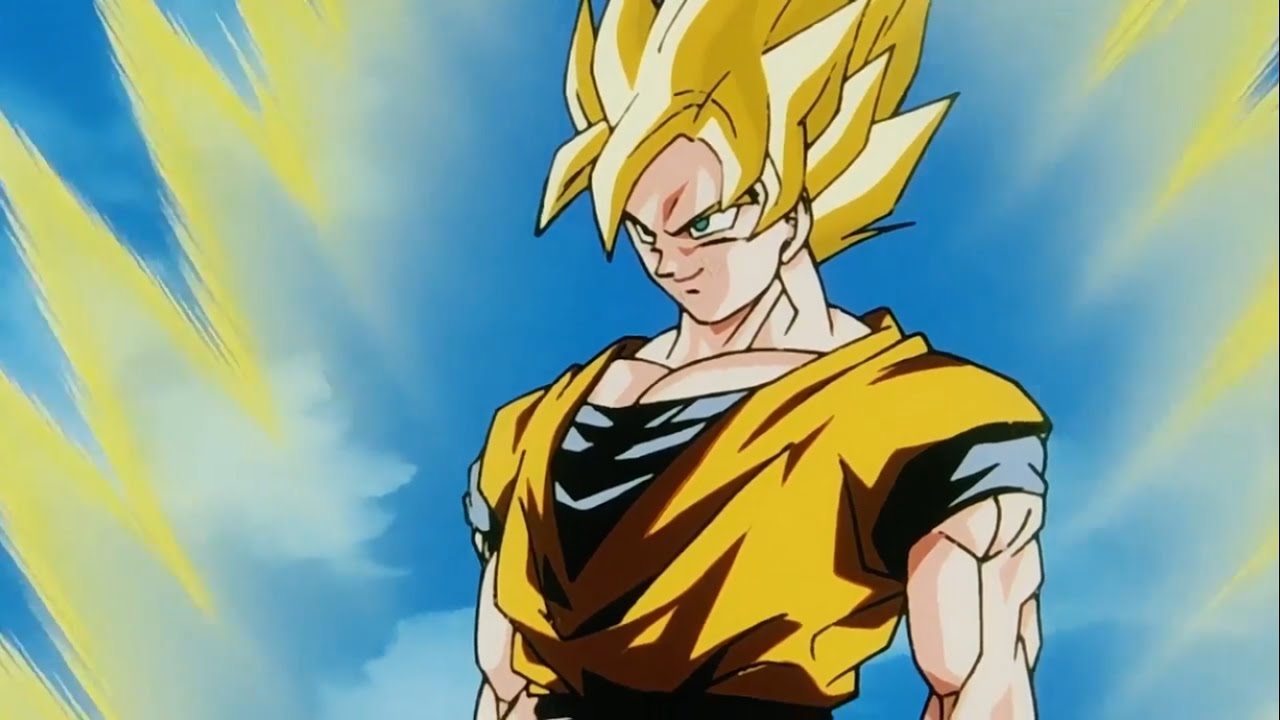 Goku First Super Saiyan 3 Transformation #goku #gokusolos #gokusen