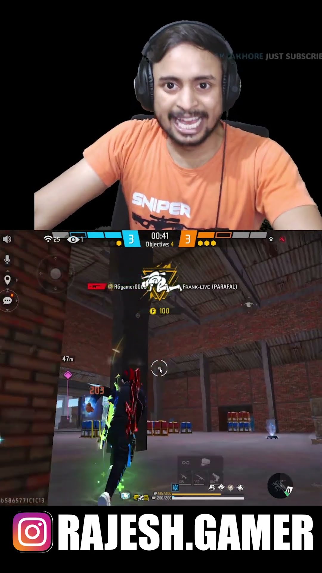 1VS4 With JOD Parafal ? Can you beat this? ? Teammates OP Reaction ? Impossible Clutch ? #shorts