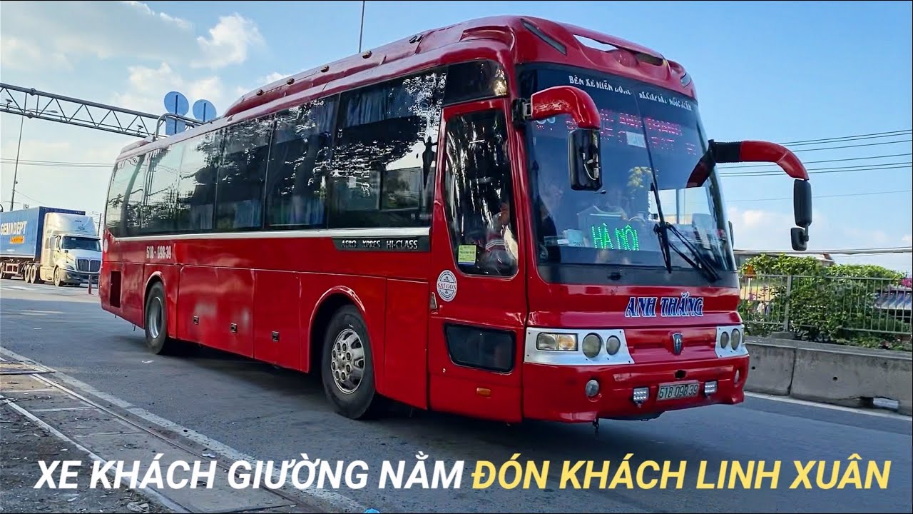[154] NGẮM DÀN XE KHÁCH GIƯỜNG NẰM ĐÓN KHÁCH TẠI LINH XUÂN - QUỐC LỘ 1A #vietnambusvlog