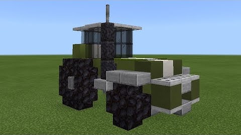 How to build a tractor 🚜 Minecraft 1.16