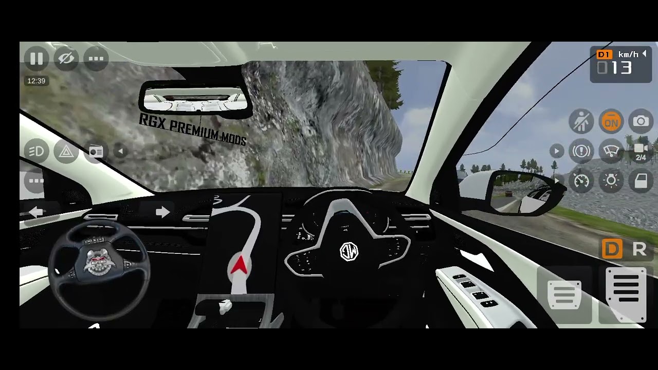 Bus simulator Indonesia MG hector facelift 2023 model exterior review and driving review 