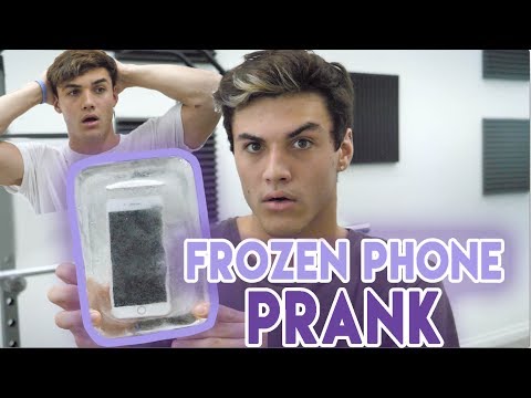 froze-his-phone-in-ice-prank!