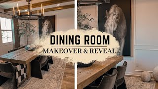 FORMAL DINING ROOM MAKEOVER & REVEAL || RUSTIC LUXURY || RESTORATION HARDWARE 2024