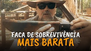 Fiz Uma Faca De Sobrevivência De Baixo Custo