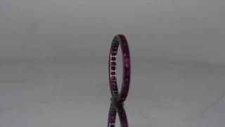 Circa 1920s Art Deco Platinum 1.00cttw Ruby Eternity Band