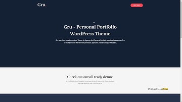 Gru - Personal Portfolio WordPress Theme  Shigeru Jeb