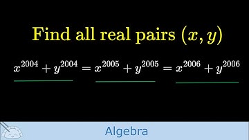 A Symmetric System of Equations: x^2004 + y^2004 = x^2005 + y^2005 = x^2006 + y^2006