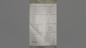 General Awareness Exam Paper B.A 2nd year 2022(University Annual exam paper)C.C.S.U🏬