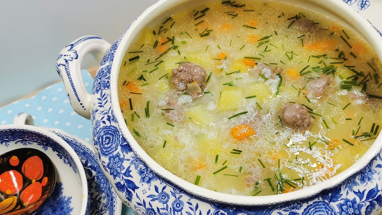 Leckerste Suppe aller Zeiten! Mit Hackbällchen und Reis ️ ️ - YouTube