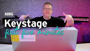 Korg Keystage unboxing and setup - your first five minutes