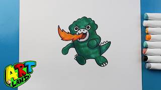 How to Draw Chibi Godzilla