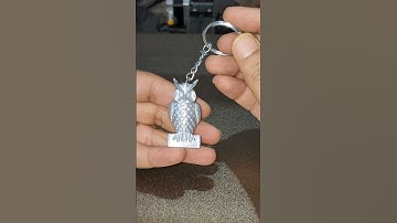 #3d #3dprint #3dprintingservice #3dmodel #3ddesign #3dart #3dprintzone #keychain #bird #silk #silver
