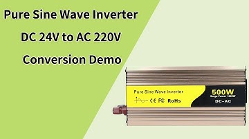 Pure Sine Wave Inverter - 24V DC to 220V AC Conversion
