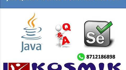 Java Questions asked in Selenium Interview