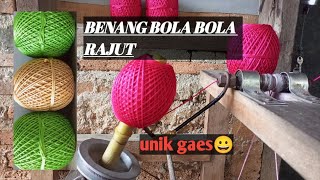 cara membuat benang bola bola rajut @kamsari.96official18