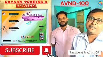AUTOMATIC SANITARY PADS Vending Machine-100|NAAREE - AVND100| Installation #vendingmachine
